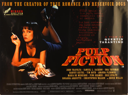 Pulp Fiction, UK Quad, 1994 (SOLD)