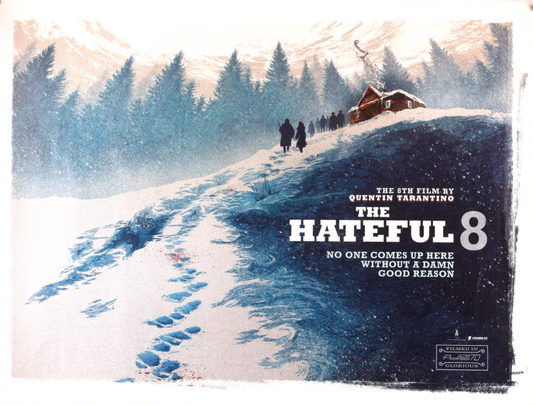 Hateful 8, UK Teaser Quad, 2014 (SOLD)